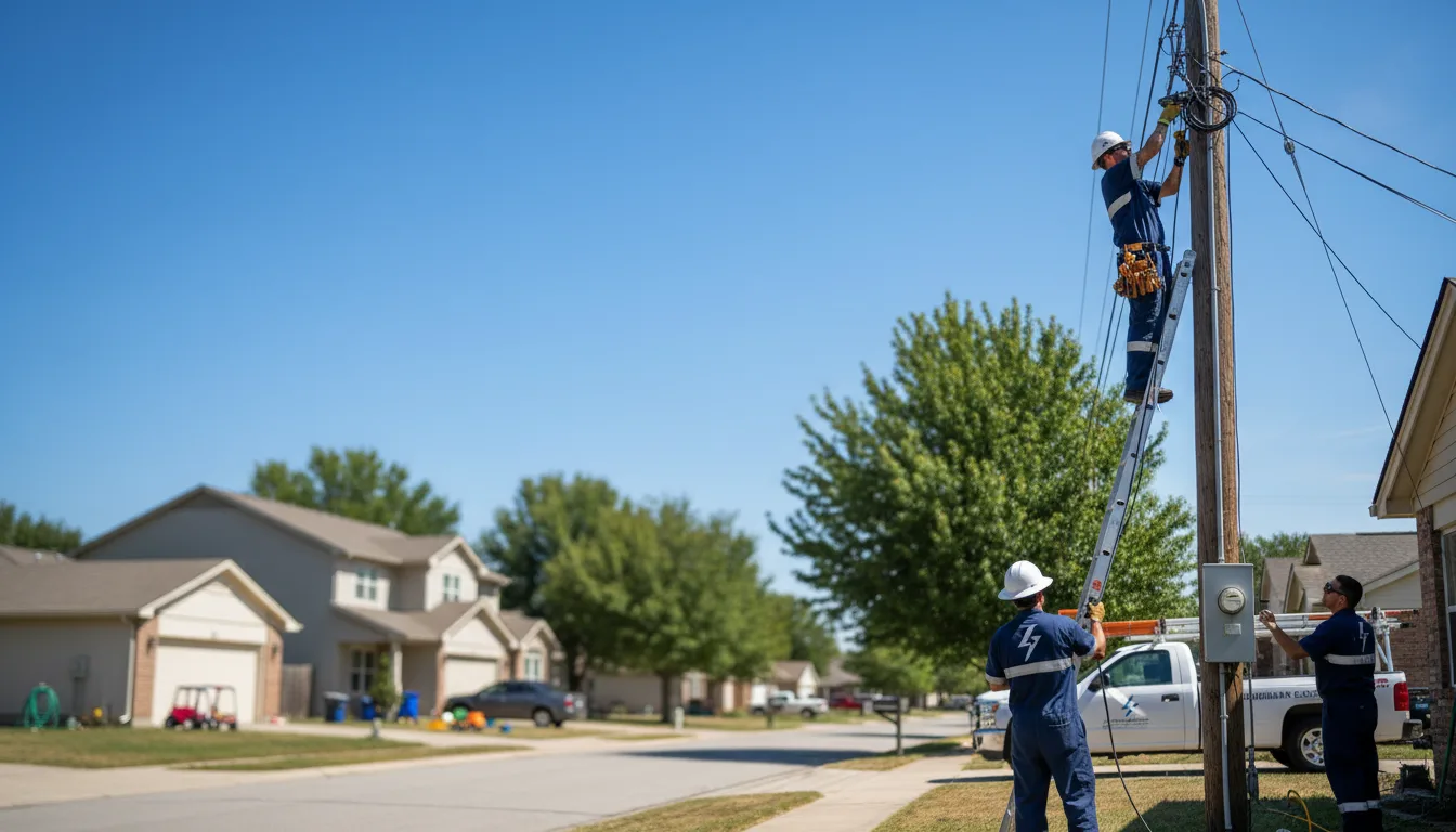 Residential electrician providing installation services in Howard City, MI